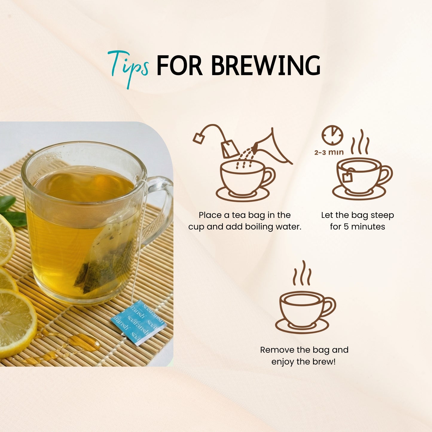 Saaransh Green Tea with Lemon & Honey