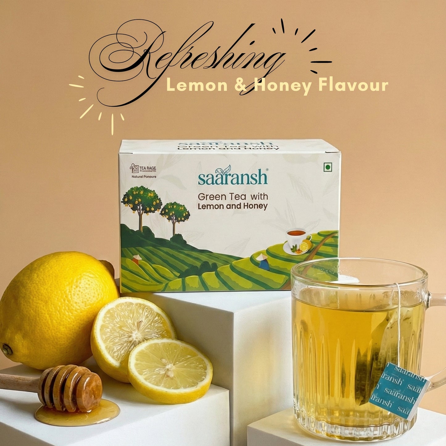 Saaransh Green Tea with Lemon & Honey