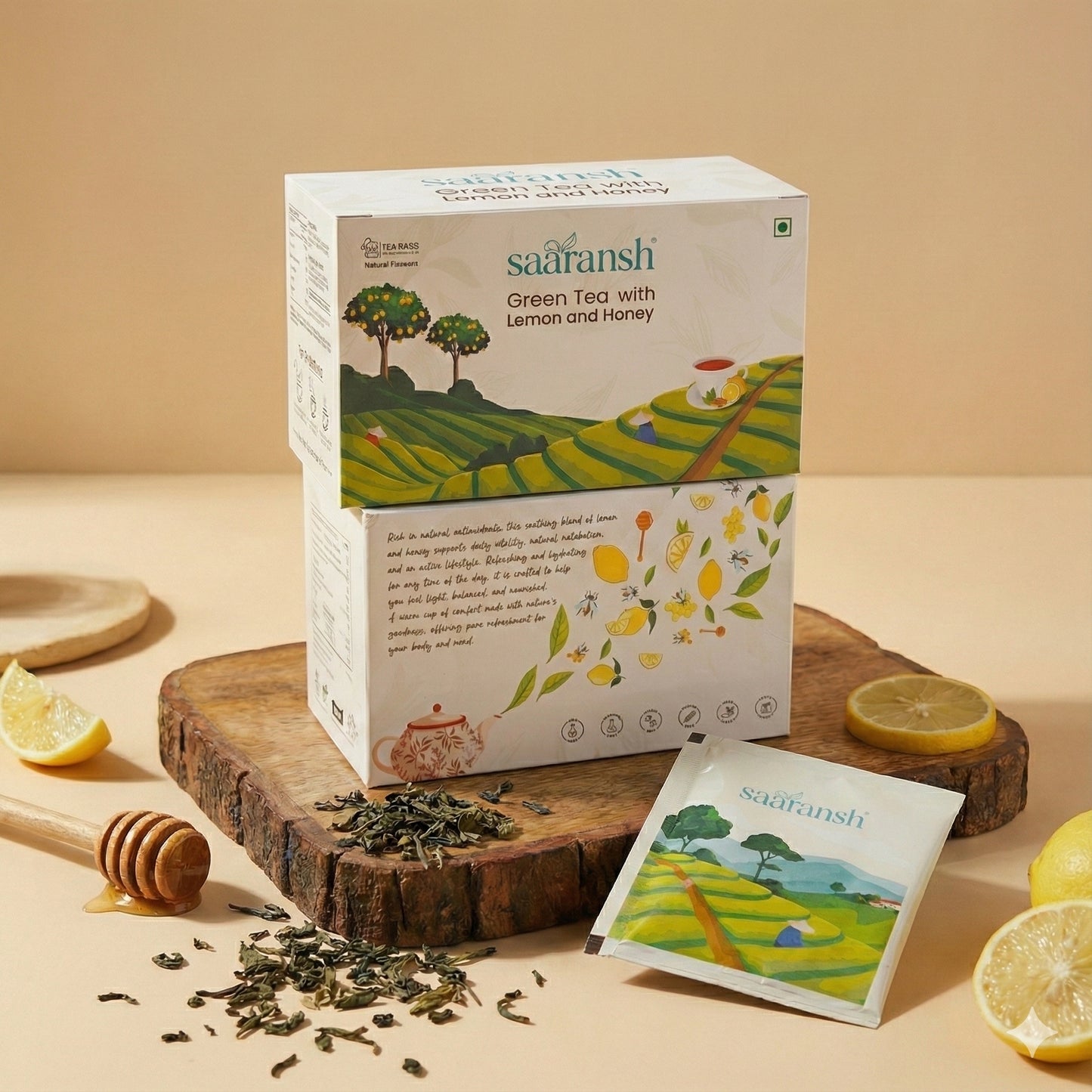 Saaransh Green Tea with Lemon & Honey