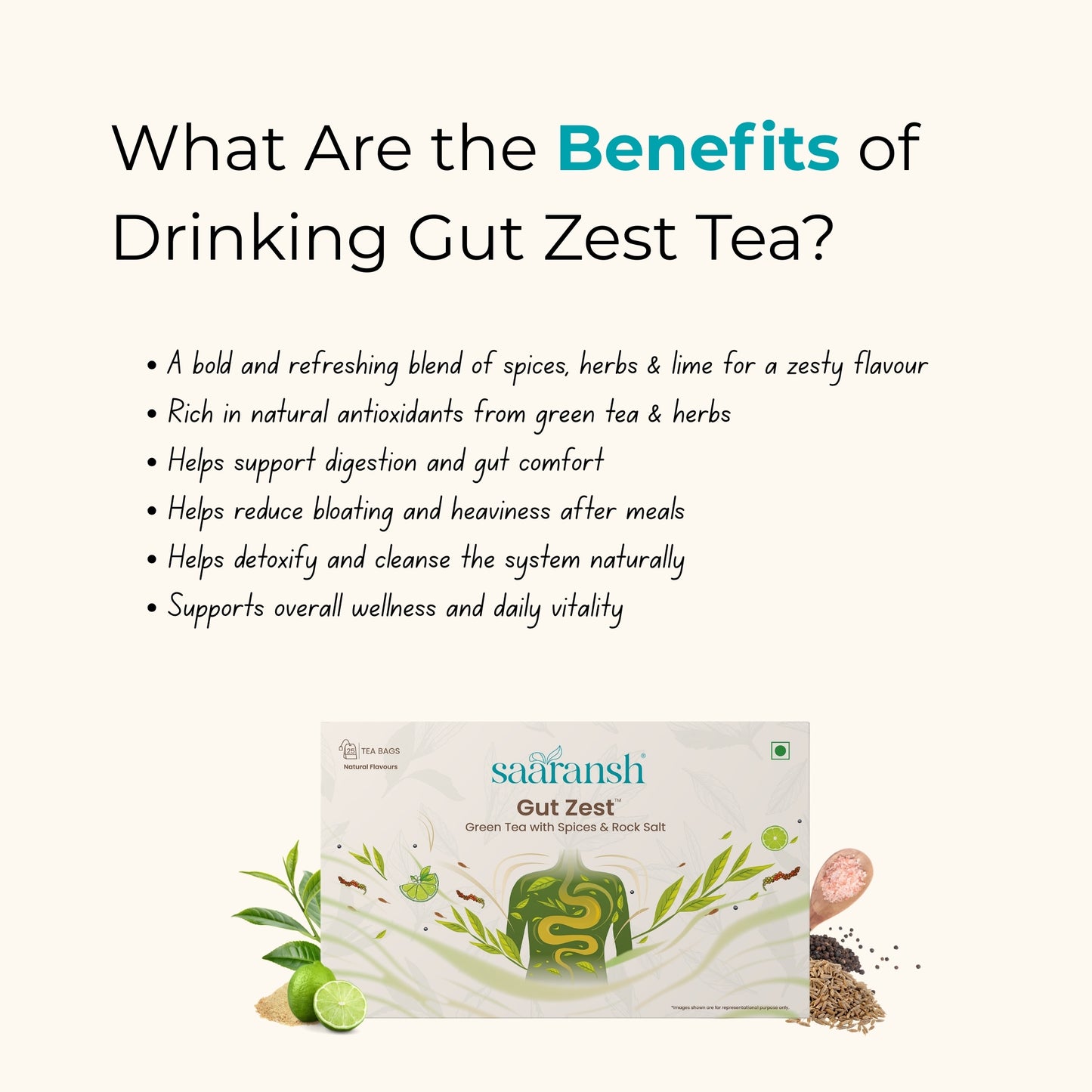 Saaransh Gut Zestᵀᴹ Tea