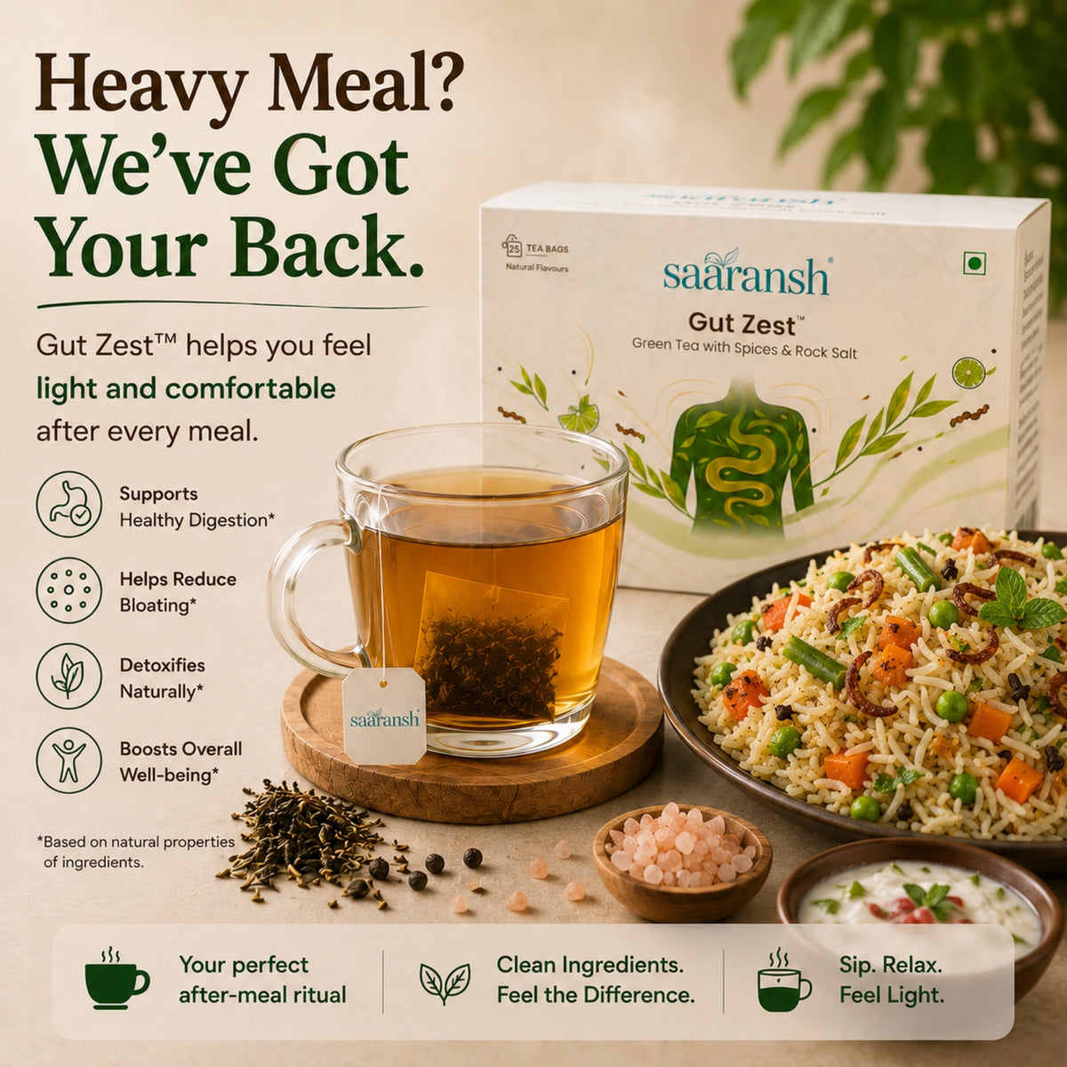 Saaransh Gut Zestᵀᴹ Tea