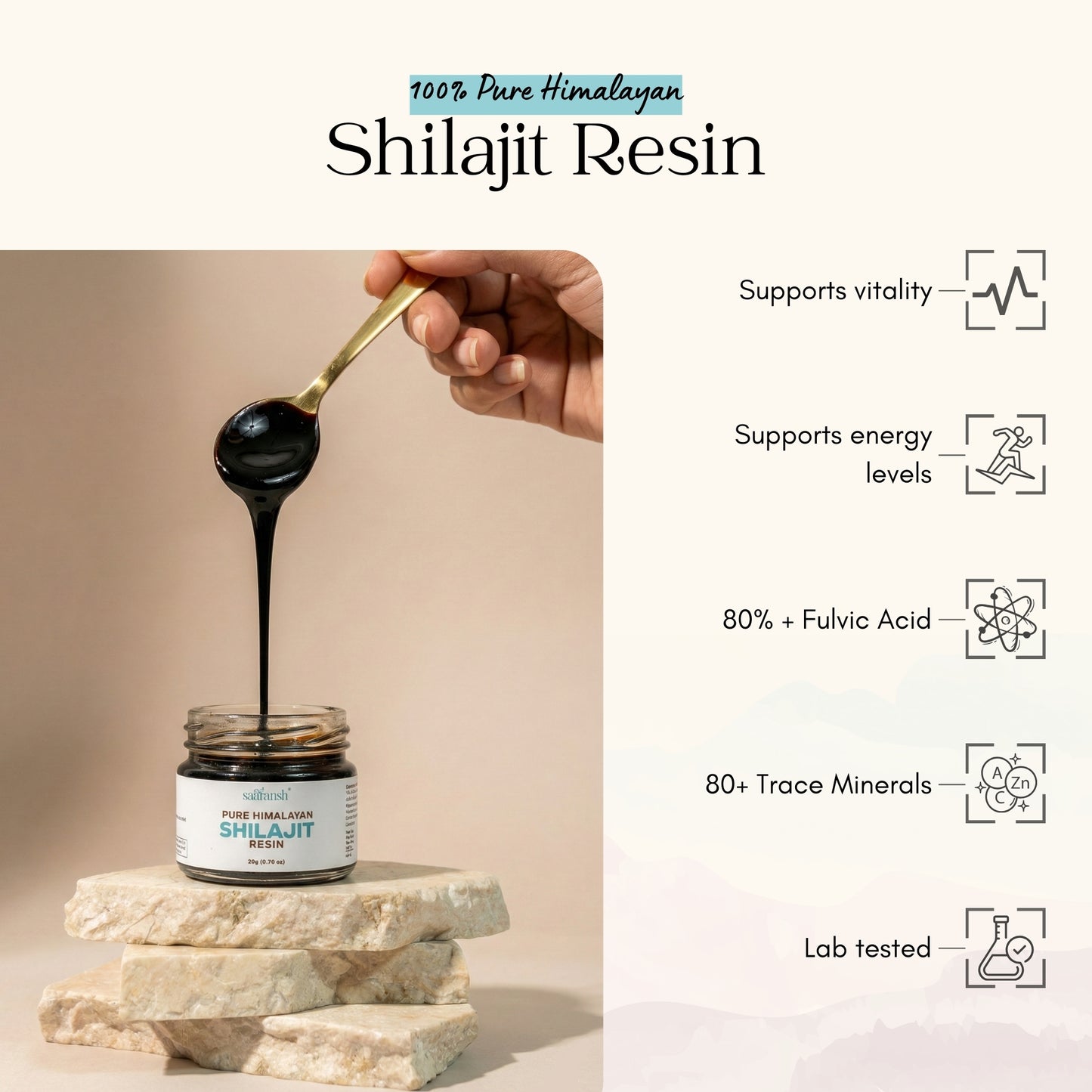 Saaransh Pure Himalayan Shilajit Resin
