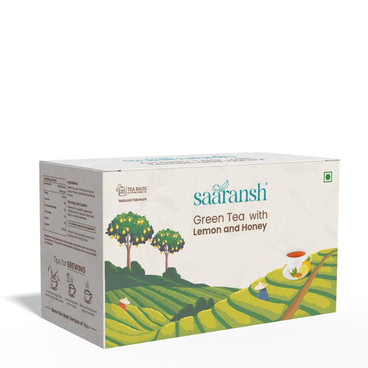 Saaransh Green Tea with Lemon & Honey